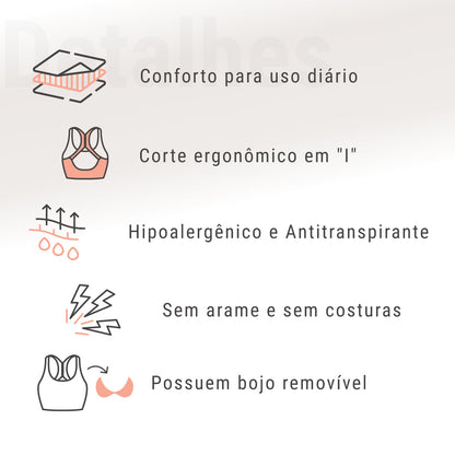Sutiã Anatômico Up Confort | Super Oferta Pague 1 e Leve 3